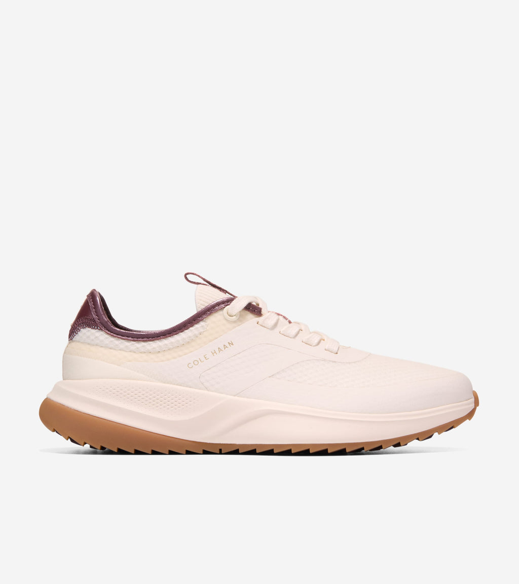 Women's GrandPrø All-Day Golf Shoes-Ivory-Bloodstone-Fondue Fudge