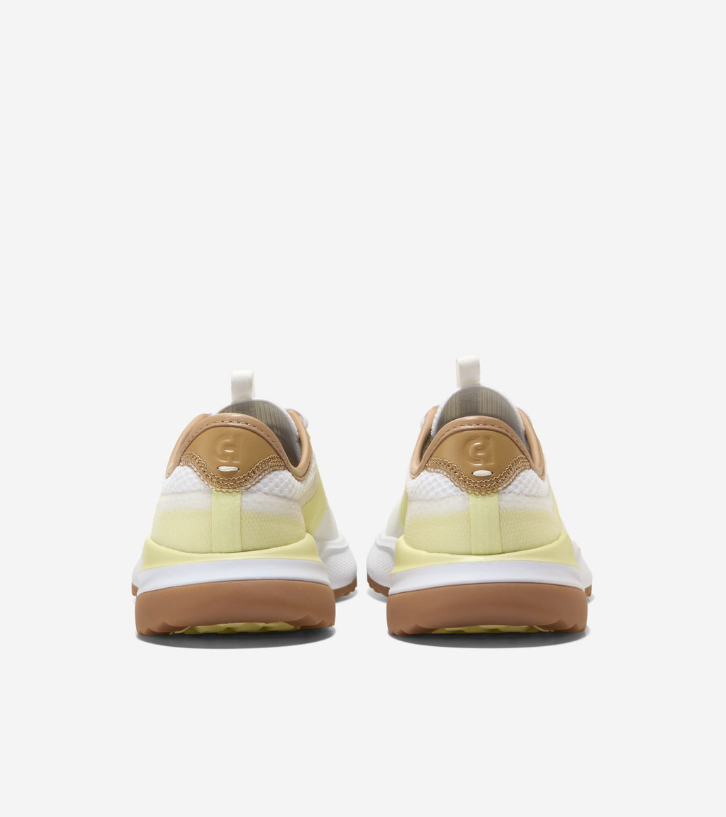 Women's GrandPrø All-Day Golf Shoes-White-Buckwheat-Wax Yellow