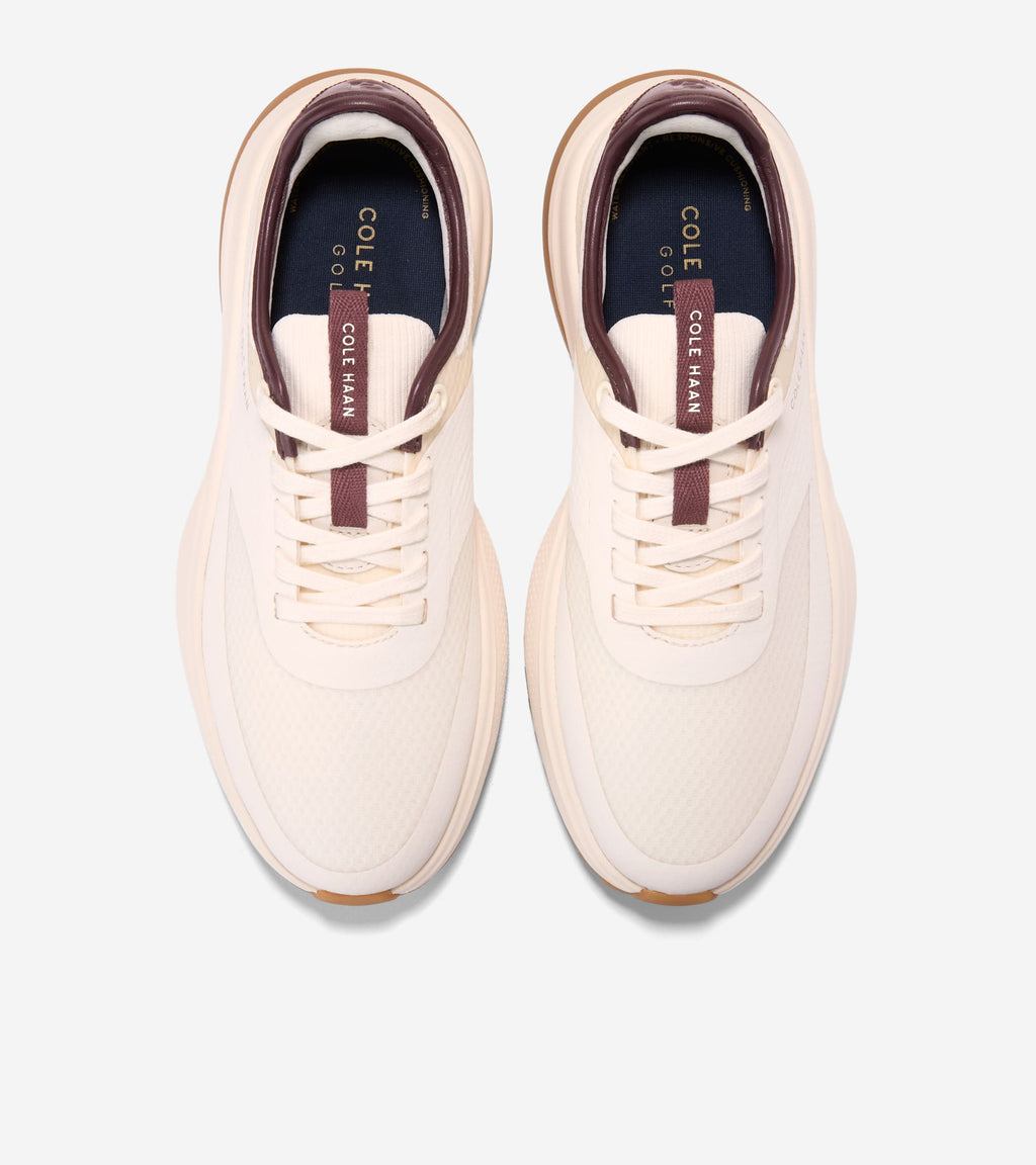 Women's GrandPrø All-Day Golf Shoes-Ivory-Bloodstone-Fondue Fudge