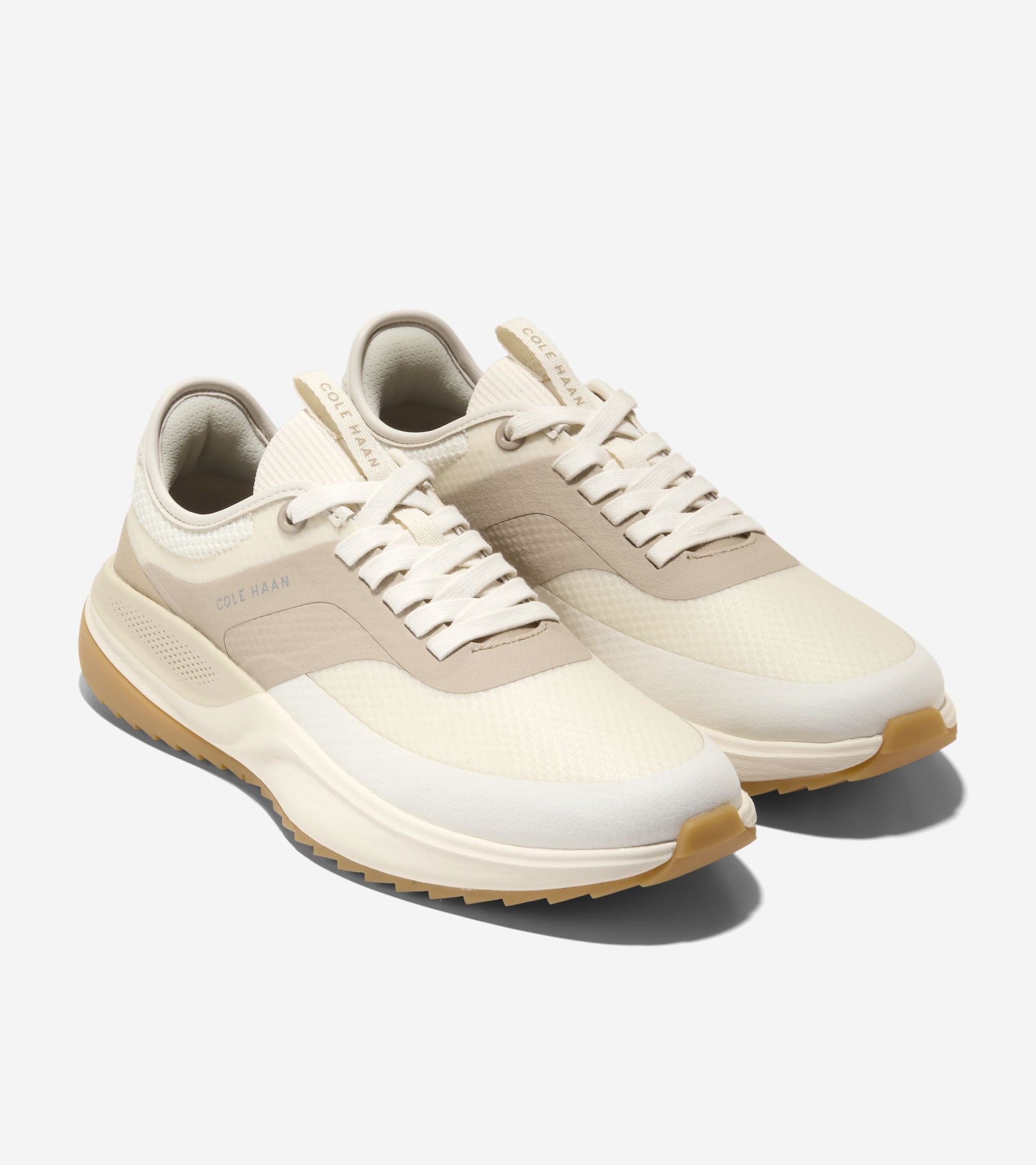 Men's GrandPrø All-Day Golf Shoes-Ivory-Oxford Tan
