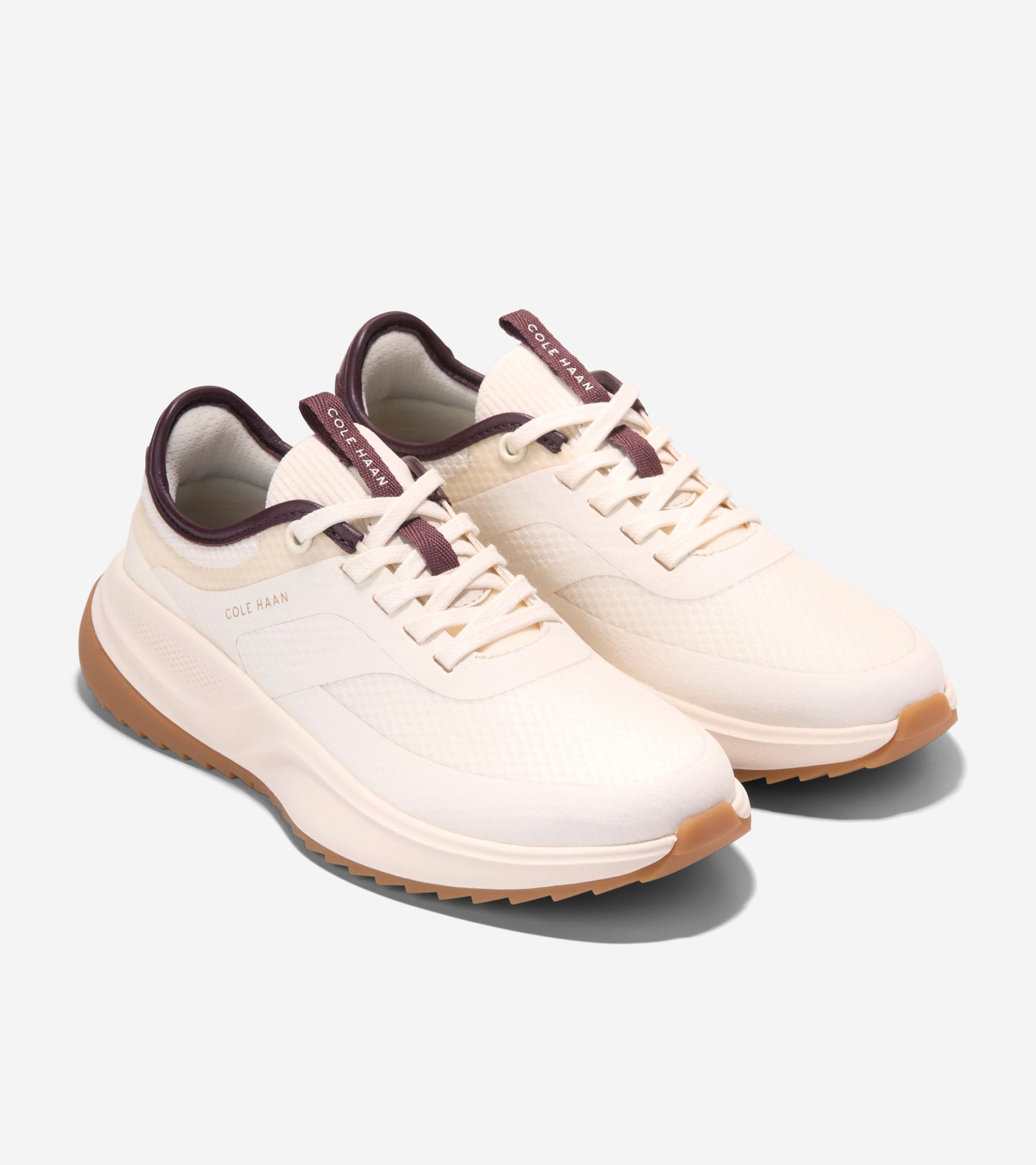 Women's GrandPrø All-Day Golf Shoes-Ivory-Bloodstone-Fondue Fudge