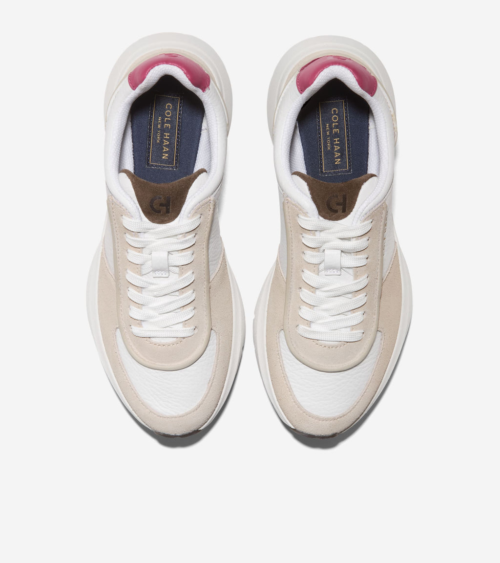 Women's GrandPrø Runner 2.0-White-Rose Wine-Deep Olive