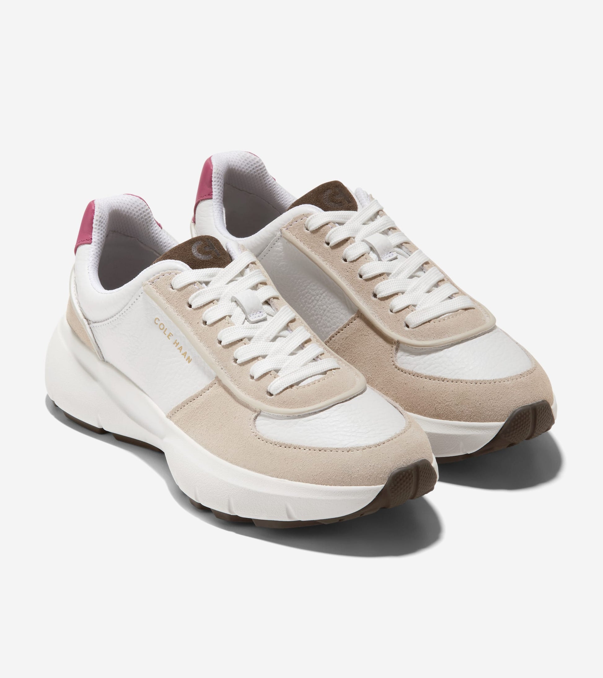 Women's GrandPrø Runner 2.0-White-Rose Wine-Deep Olive