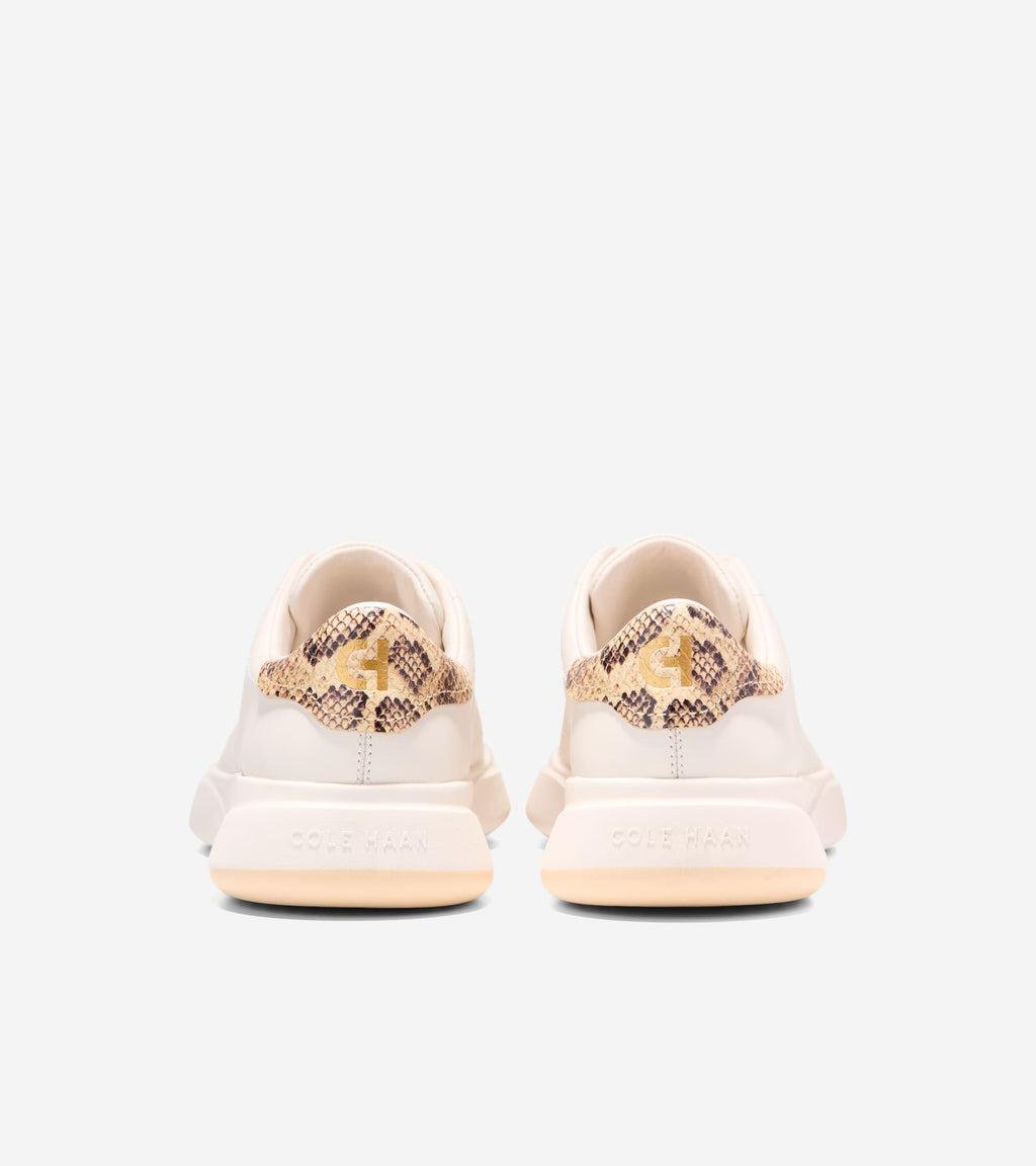 Women's GrandPrø Tennis 2.0 Sneakers-Ivory-Marzipan Snake Print