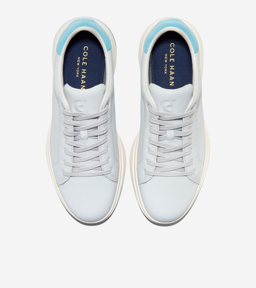 Men's GrandPrø Tennis 2.0 Sneakers-Oyster Mushroom-Milky Blue