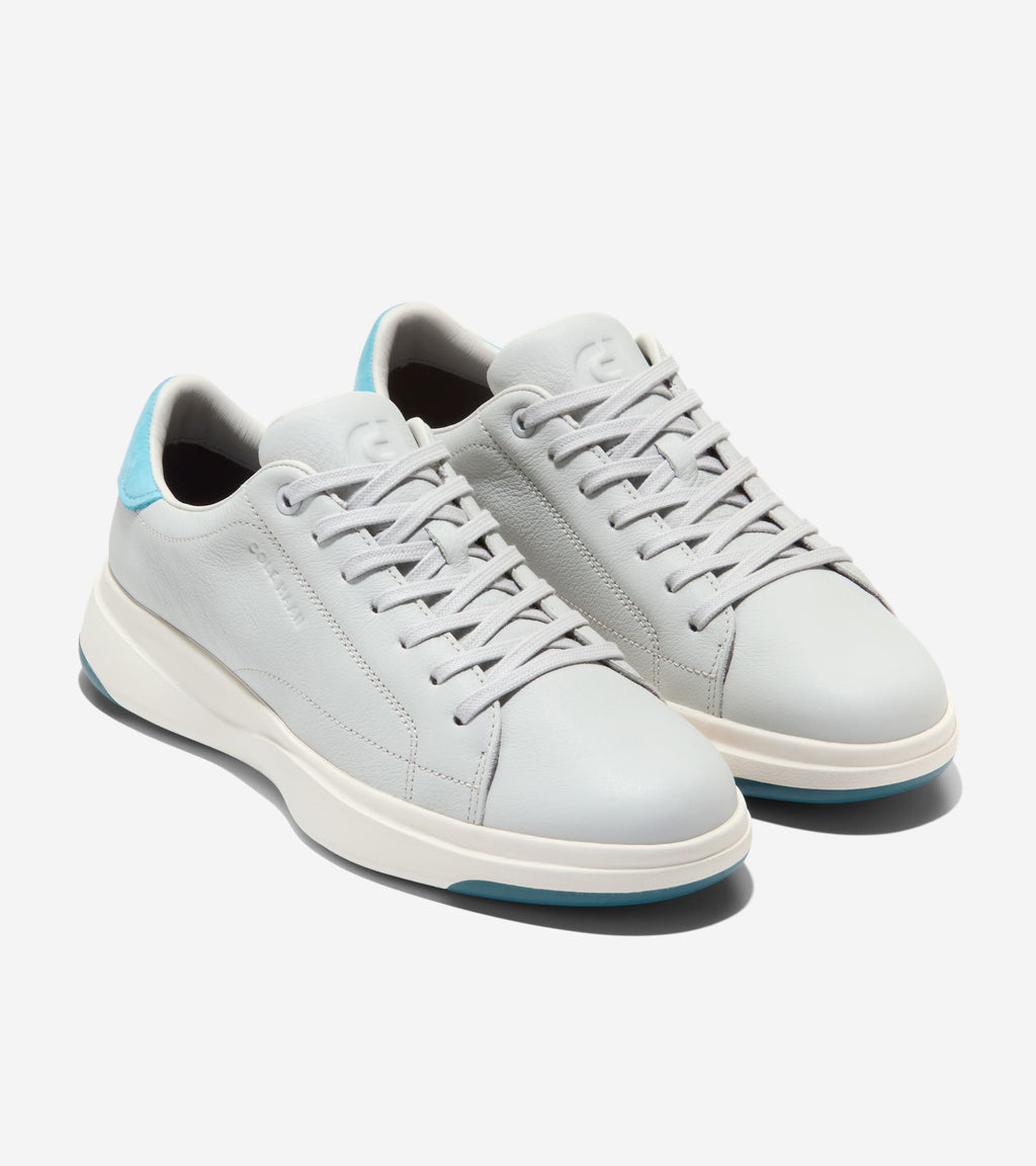 Men's GrandPrø Tennis 2.0 Sneakers-Oyster Mushroom-Milky Blue