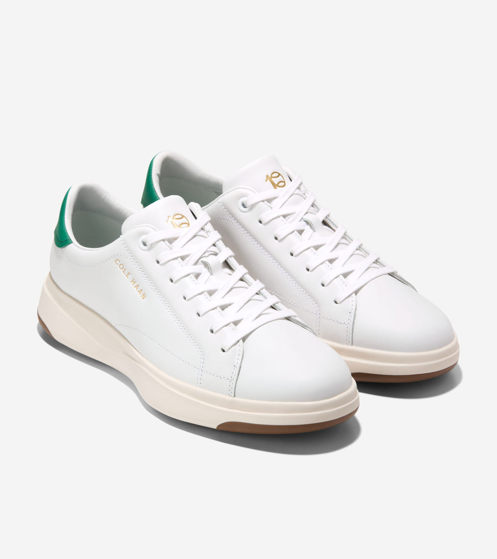 Men's GrandPrø Tennis 2.0 Sneakers-Optic White-Green Jacket-Ivory