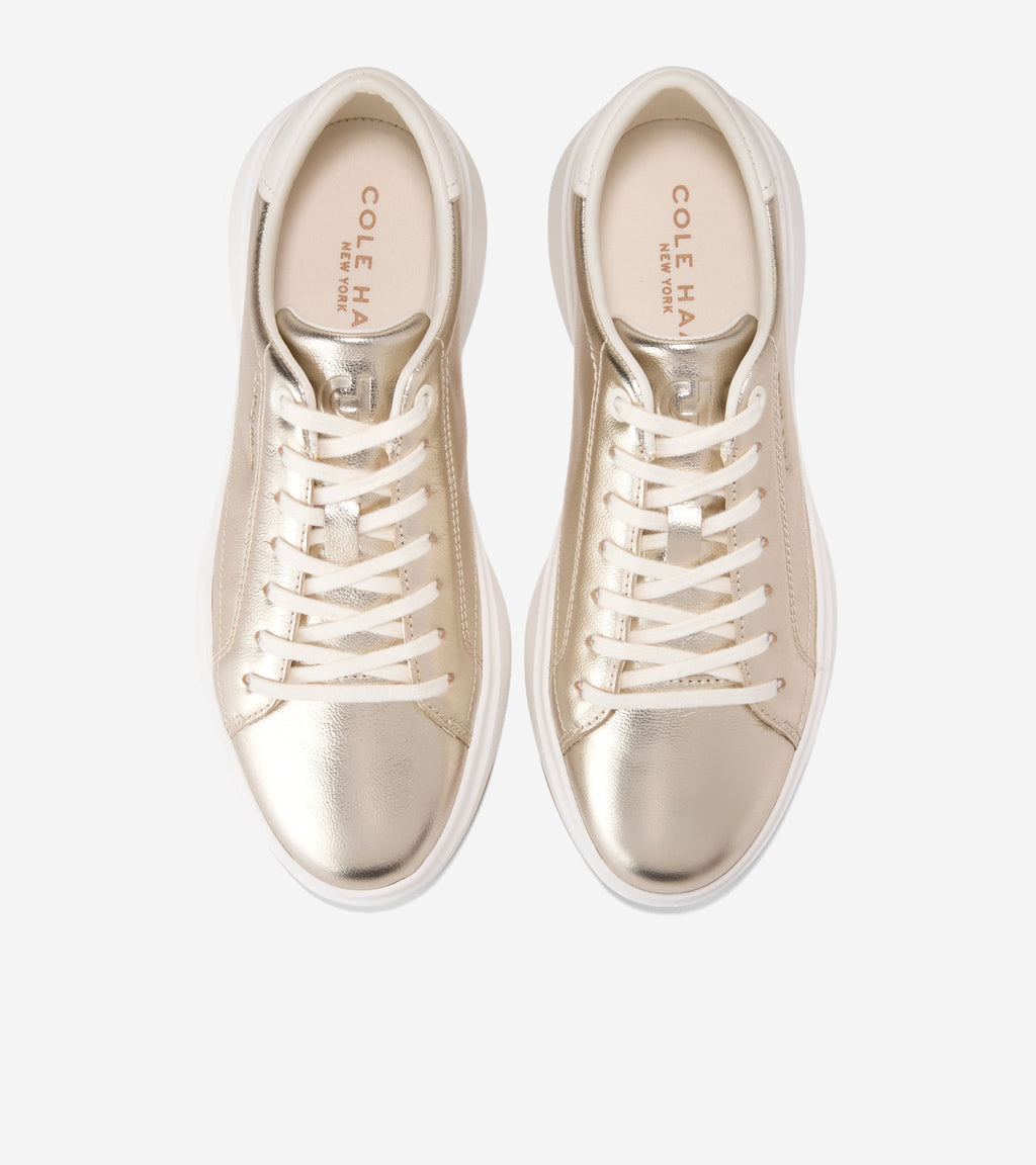 Women's GrandPrø Tennis 2.0 Sneakers-Soft Gold-Powder