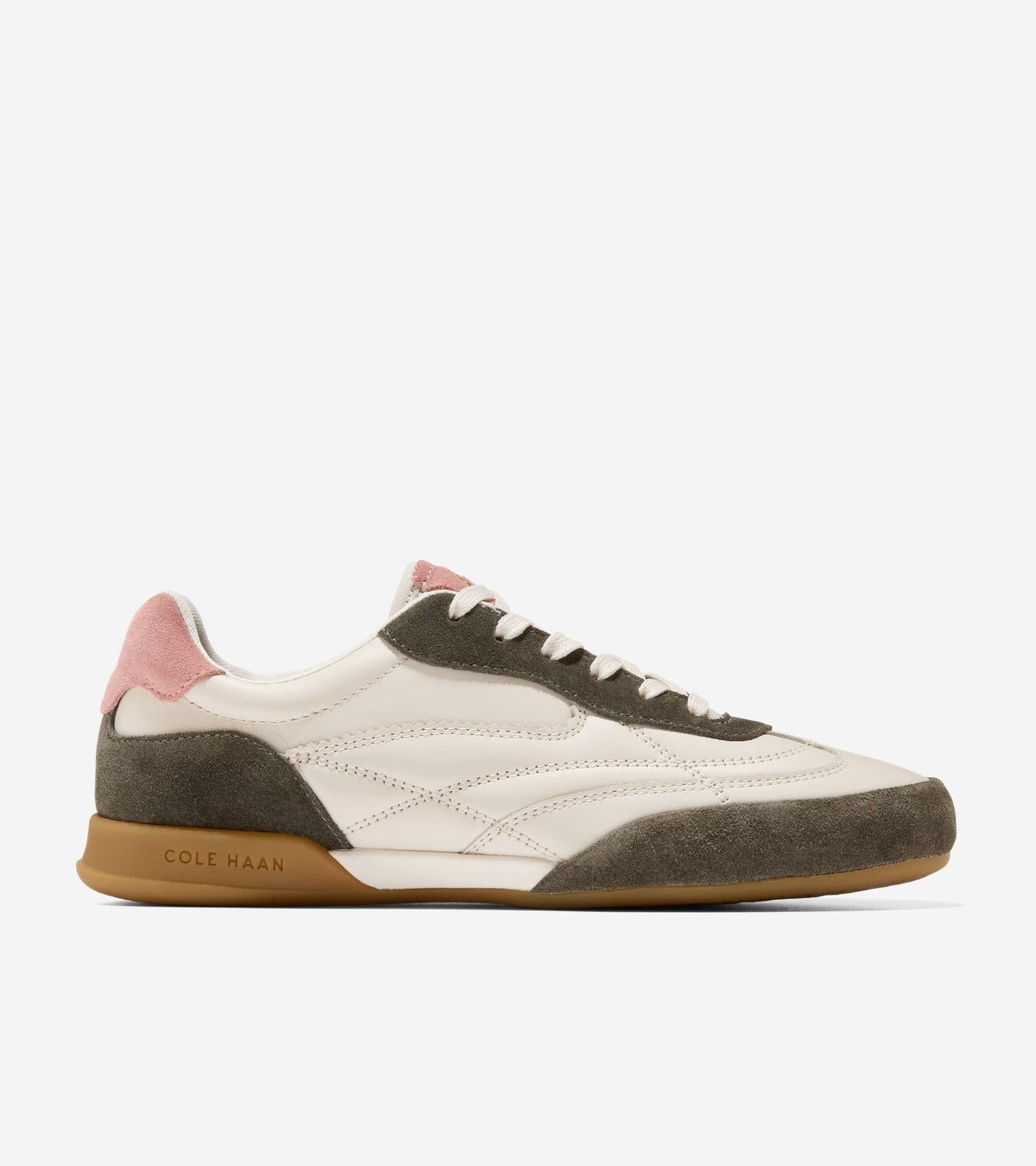 Women's GrandPrø Turf 2.0 Sneakers-Ivory-Deep Olive-Cameo Pink