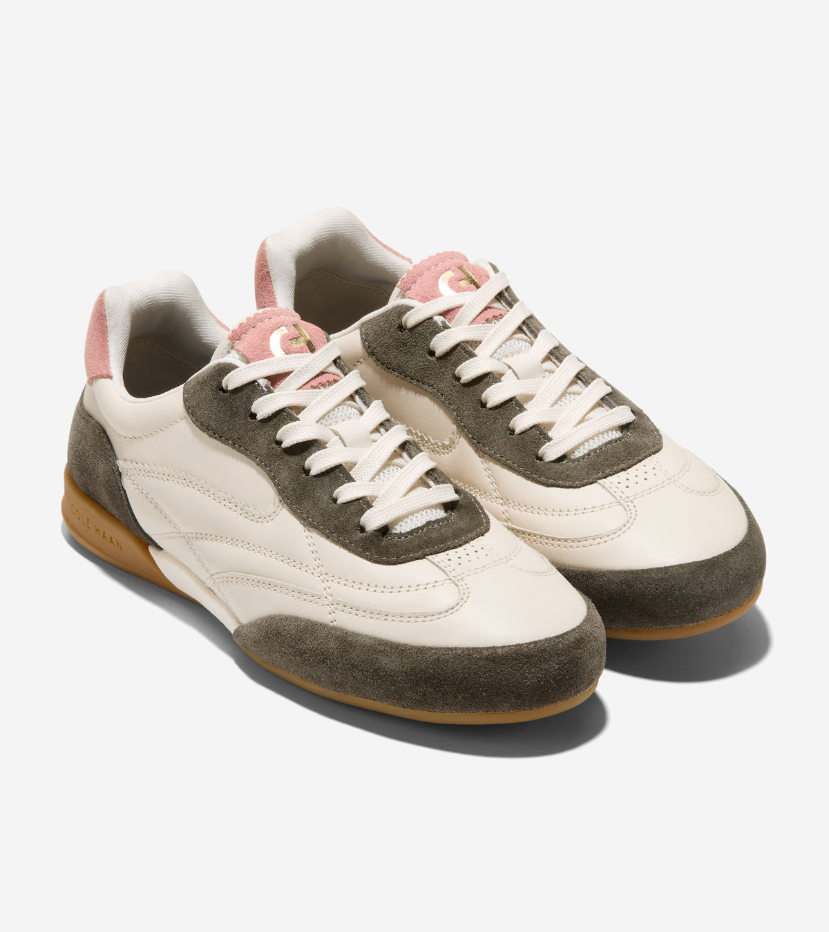 Women's GrandPrø Turf 2.0 Sneakers-Ivory-Deep Olive-Cameo Pink