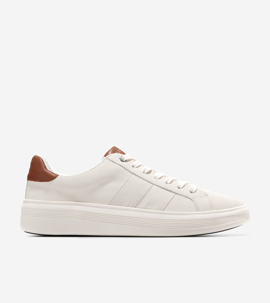 Men's Grand Crosscourt Premier Sneakers-Ivory-White-British Tan