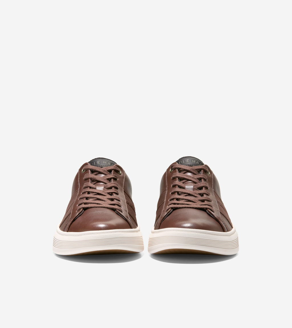 Men's Grand Crosscourt Premier Sneakers-Dark Coffee-Dark Roast-Birch