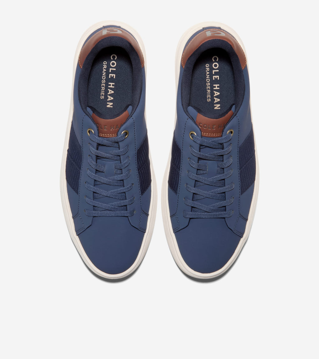 Men's Grand Crosscourt Premier Sneakers-Marine Blue-Woodbury-Ivory