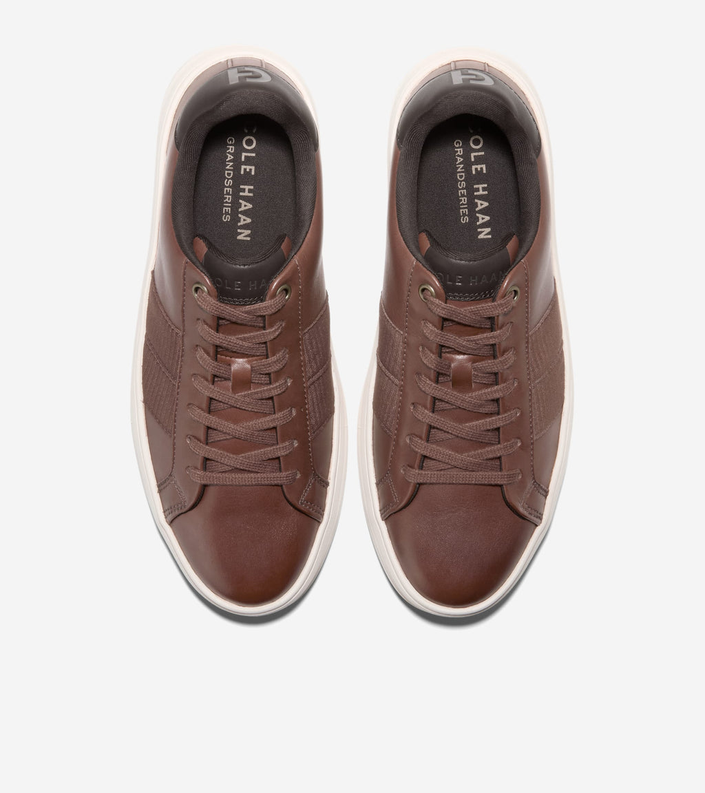 Men's Grand Crosscourt Premier Sneakers-Dark Coffee-Dark Roast-Birch