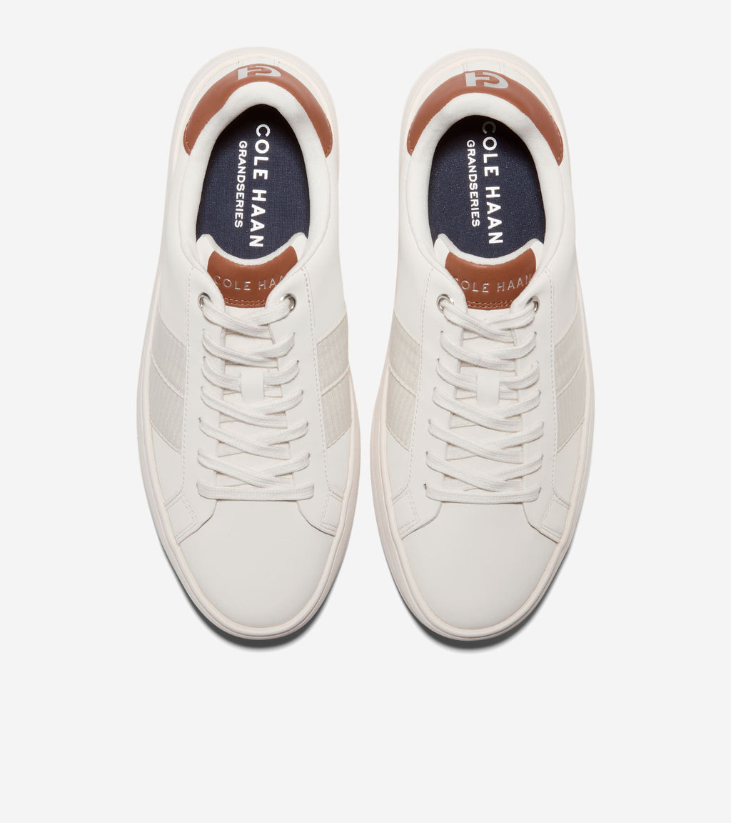 Men's Grand Crosscourt Premier Sneakers-Ivory-White-British Tan