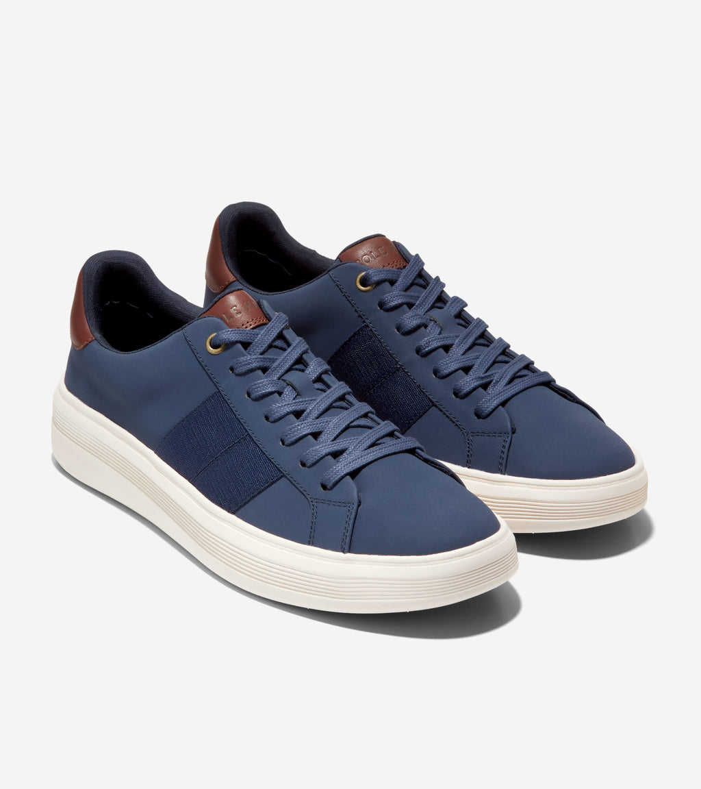 Men's Grand Crosscourt Premier Sneakers-Marine Blue-Woodbury-Ivory