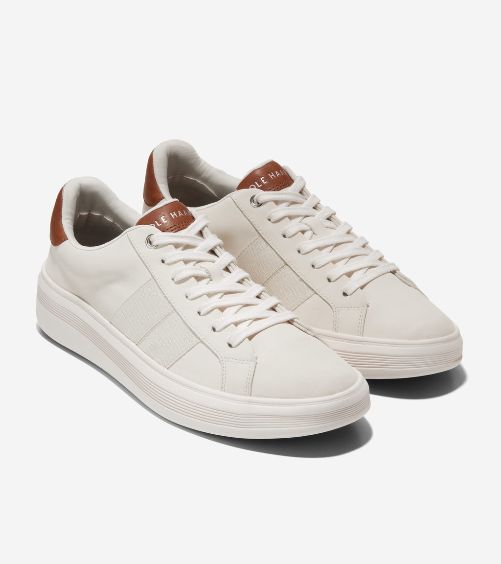 Men's Grand Crosscourt Premier Sneakers-Ivory-White-British Tan