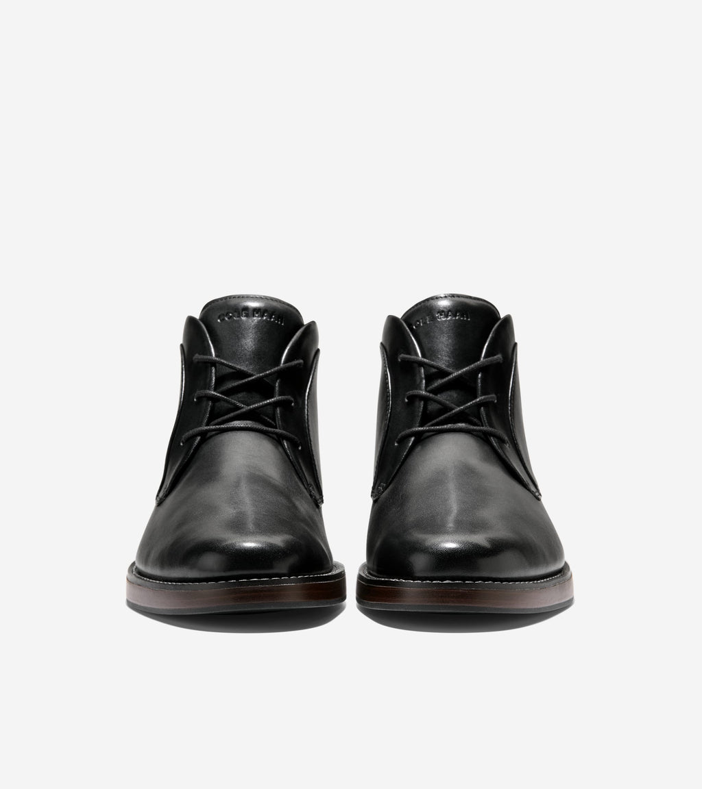 Men's Grand Neoclassic Flexcraft Chukka Boots-Black-Dark Brown