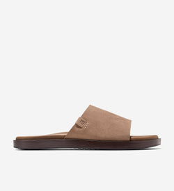 Men's Grand Neoclassic Single Strap Sandals-Light Whiskey-Dark Brown
