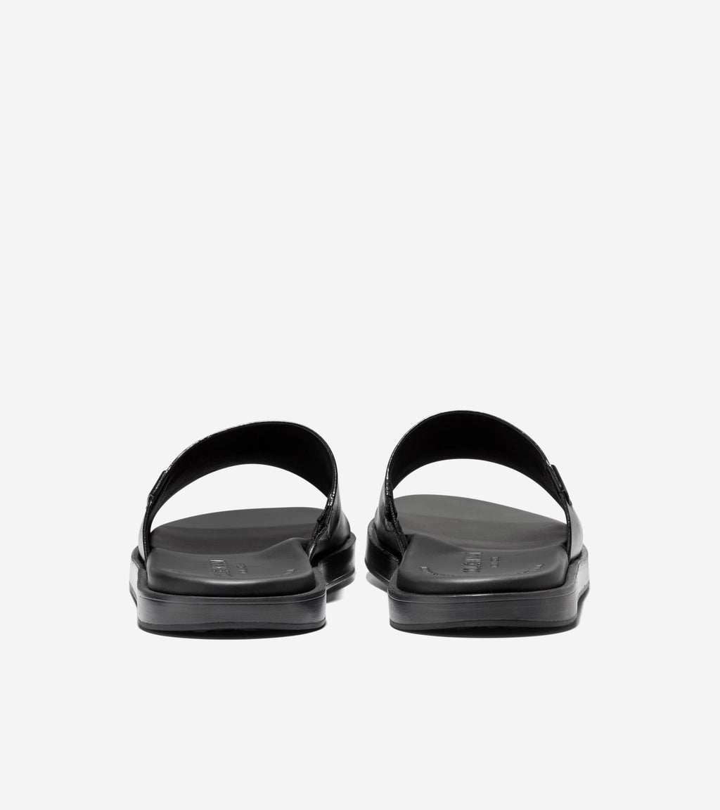 Men's Grand Neoclassic Single Strap Sandals-Black