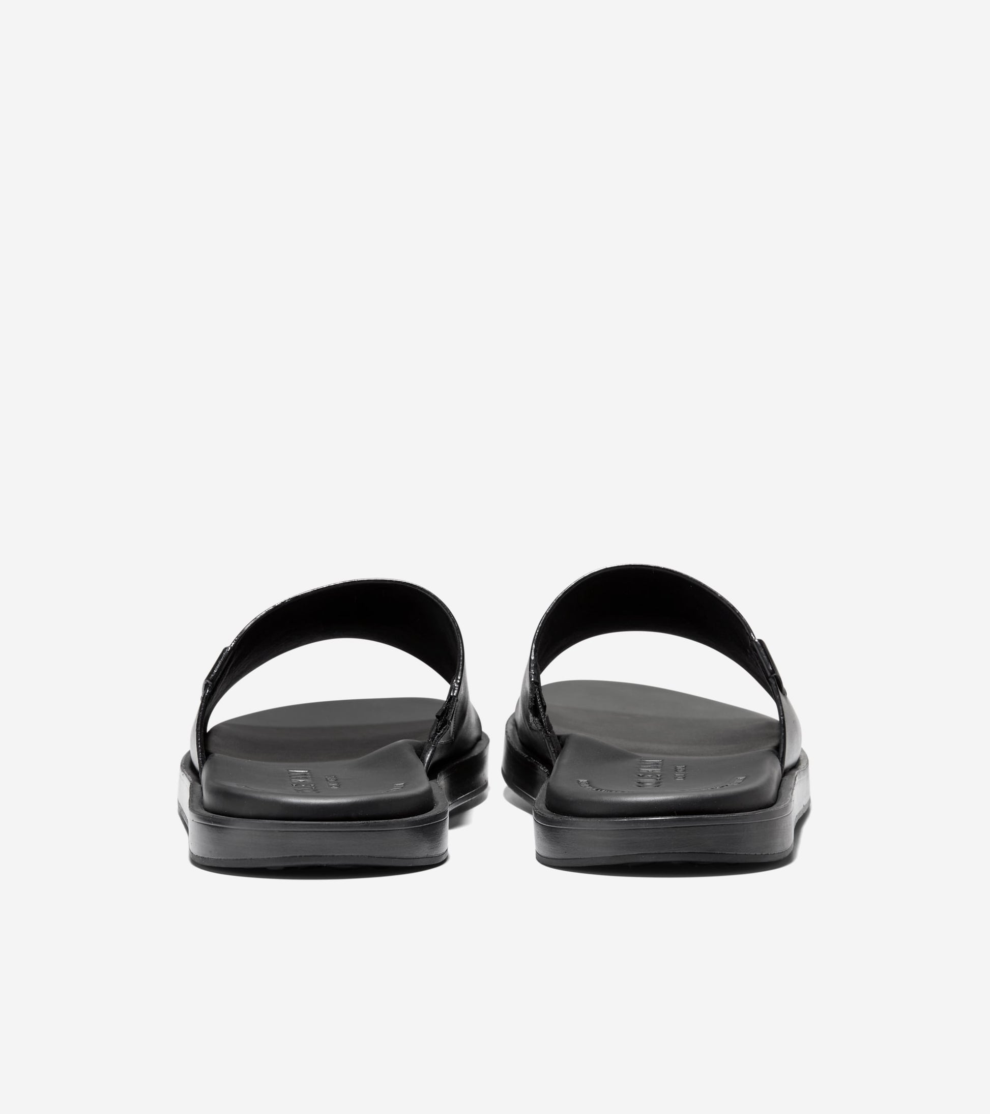 Men's Grand Neoclassic Single Strap Sandals-Black