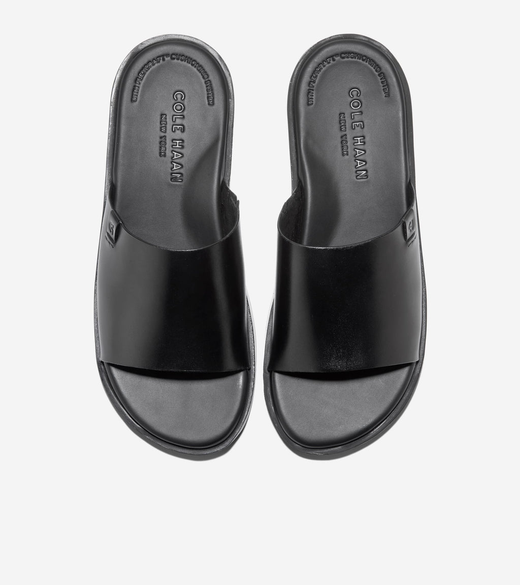 Men's Grand Neoclassic Single Strap Sandals-Black