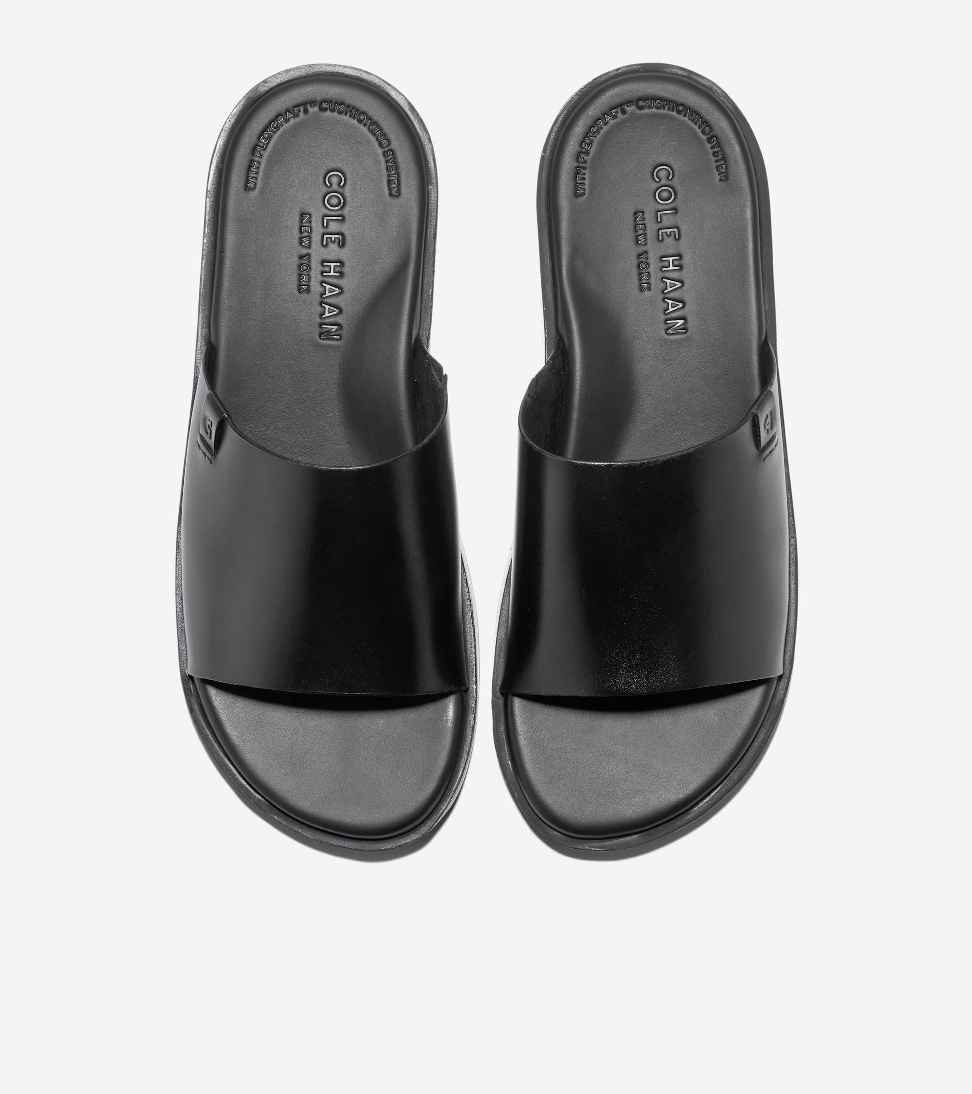 Men's Grand Neoclassic Single Strap Sandals-Black