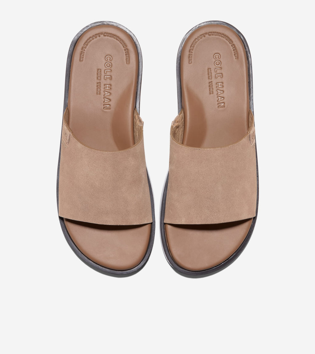 Men's Grand Neoclassic Single Strap Sandals-Light Whiskey-Dark Brown