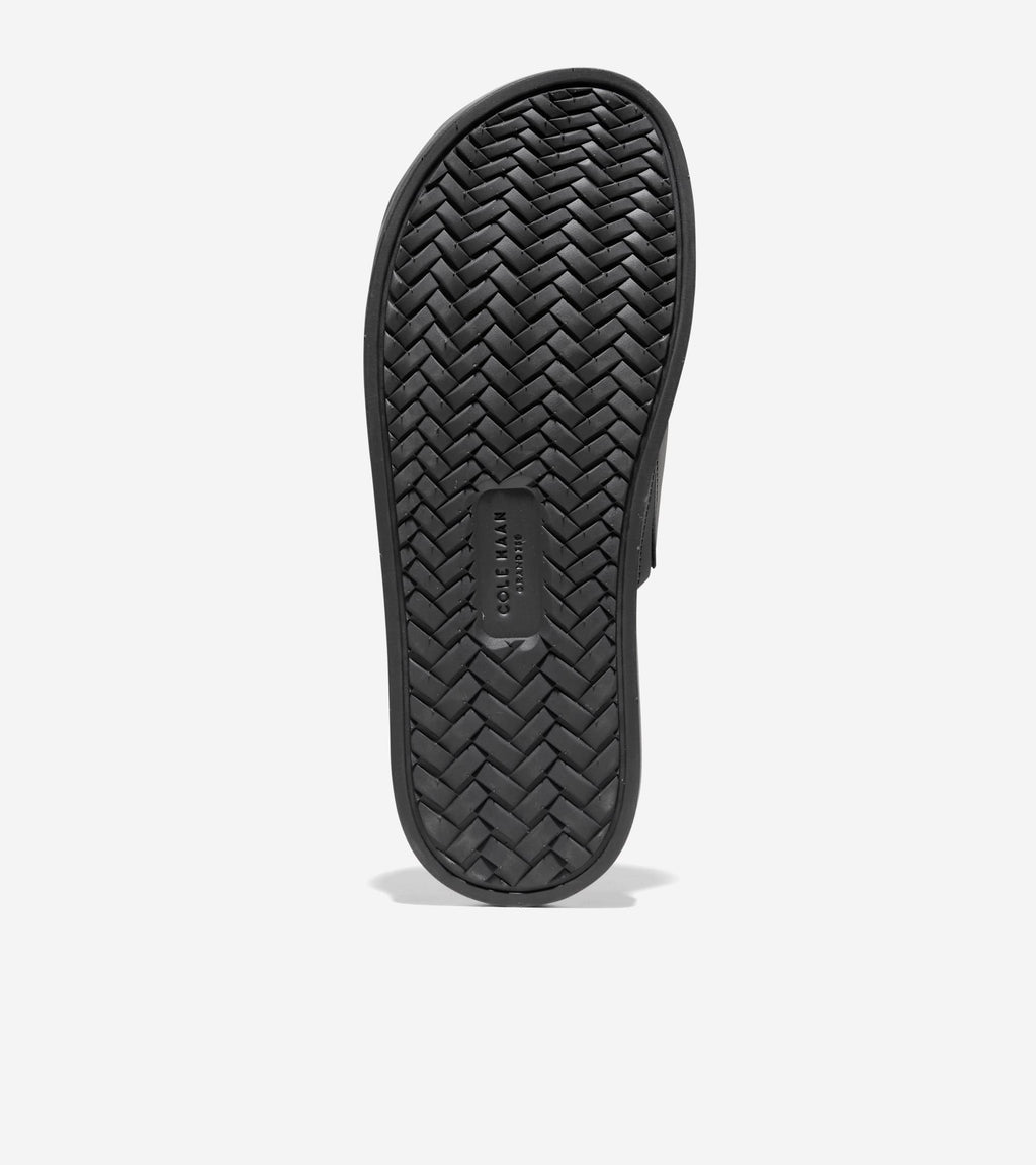 Men's Grand Neoclassic Single Strap Sandals-Black