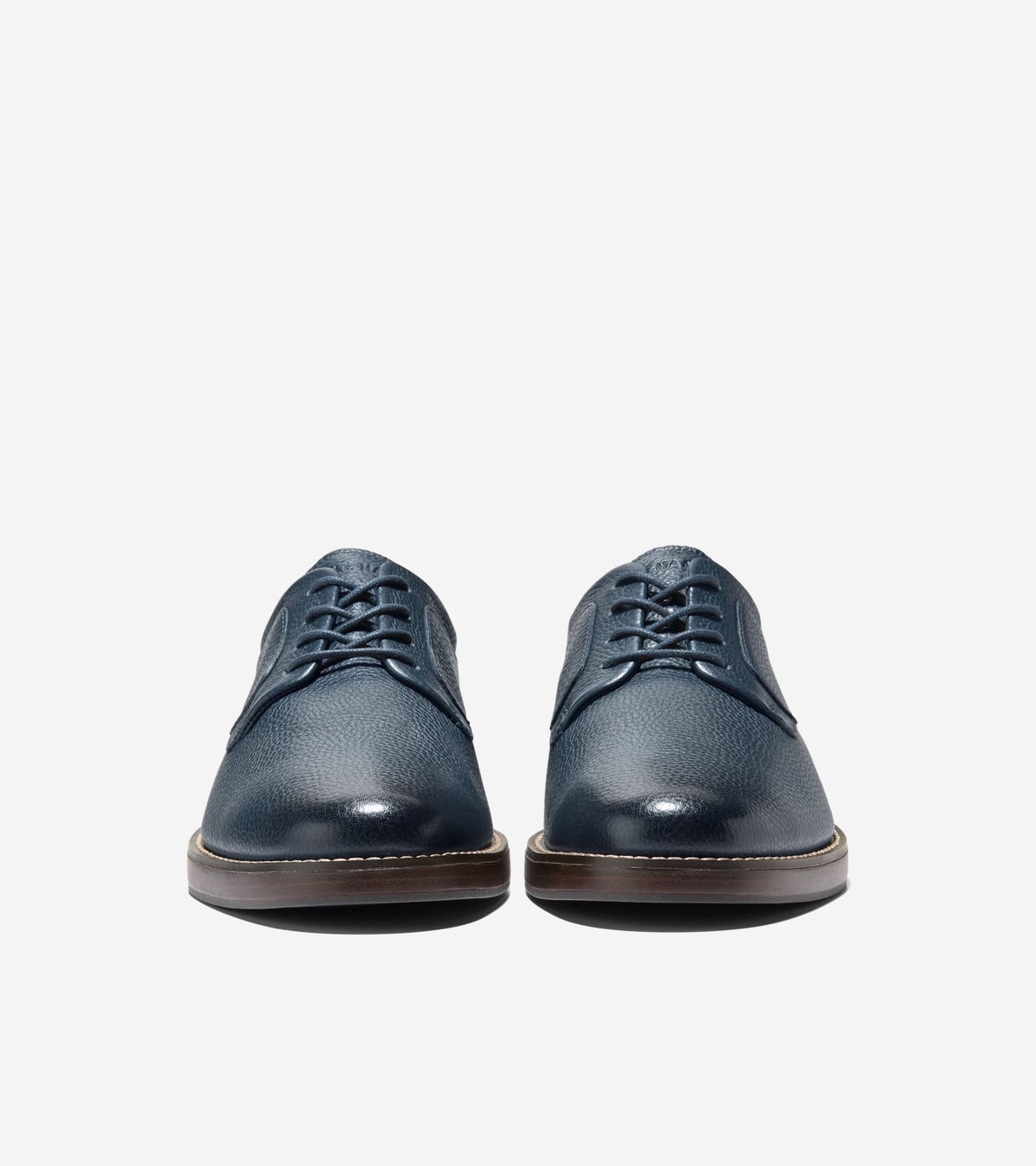 Men's Grand Neoclassic Plain Toe Oxfords-Navy Blazer-Dark Brown
