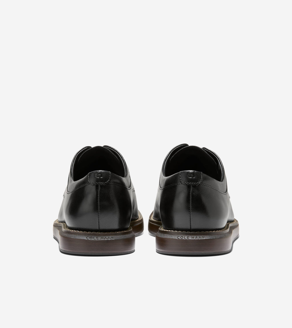 Men's Grand Neoclassic Plain Toe Oxfords-Black-Dark Natural