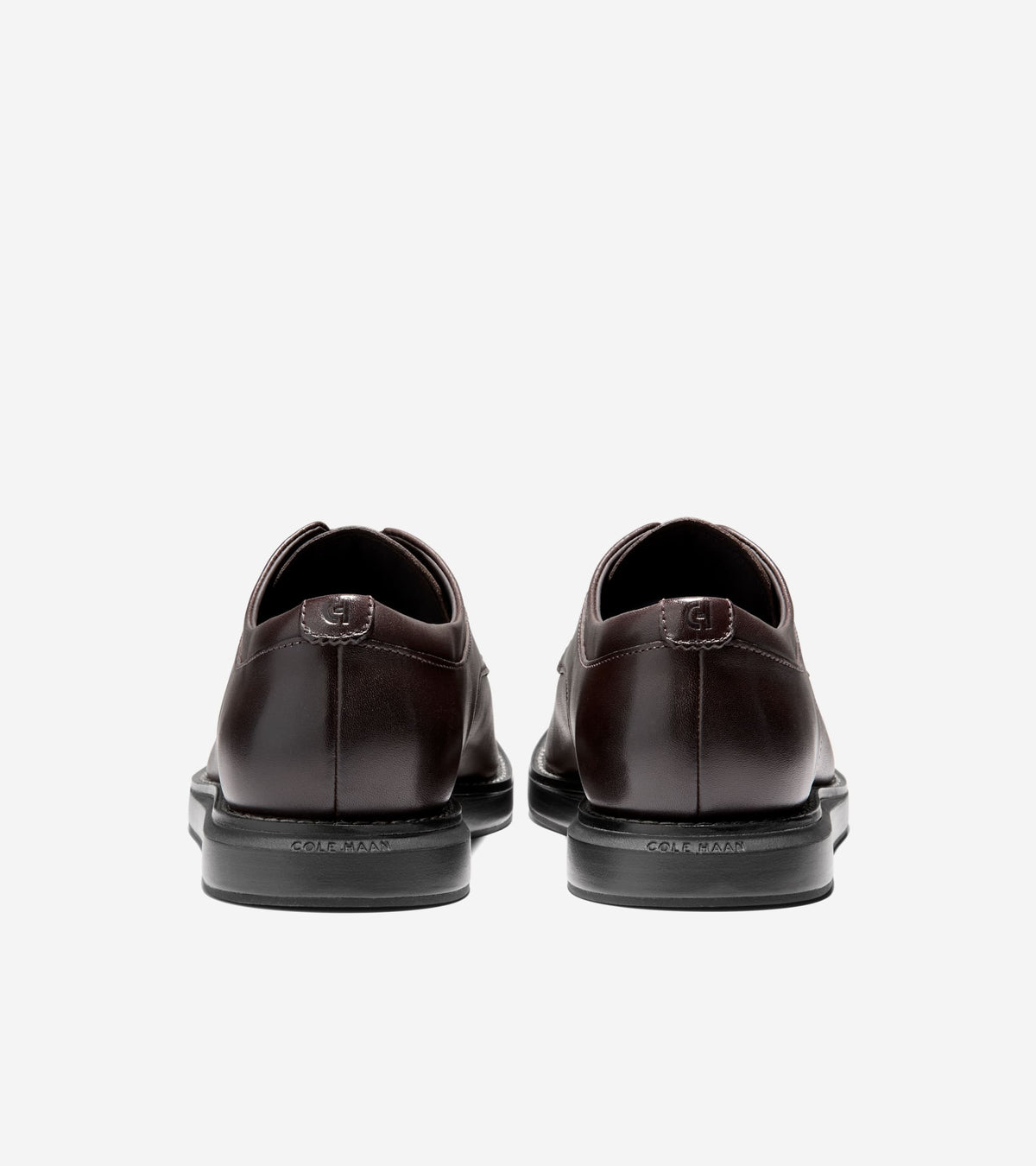 Men's Grand Neoclassic Plain Toe Oxfords-Dark Chocolate-Black