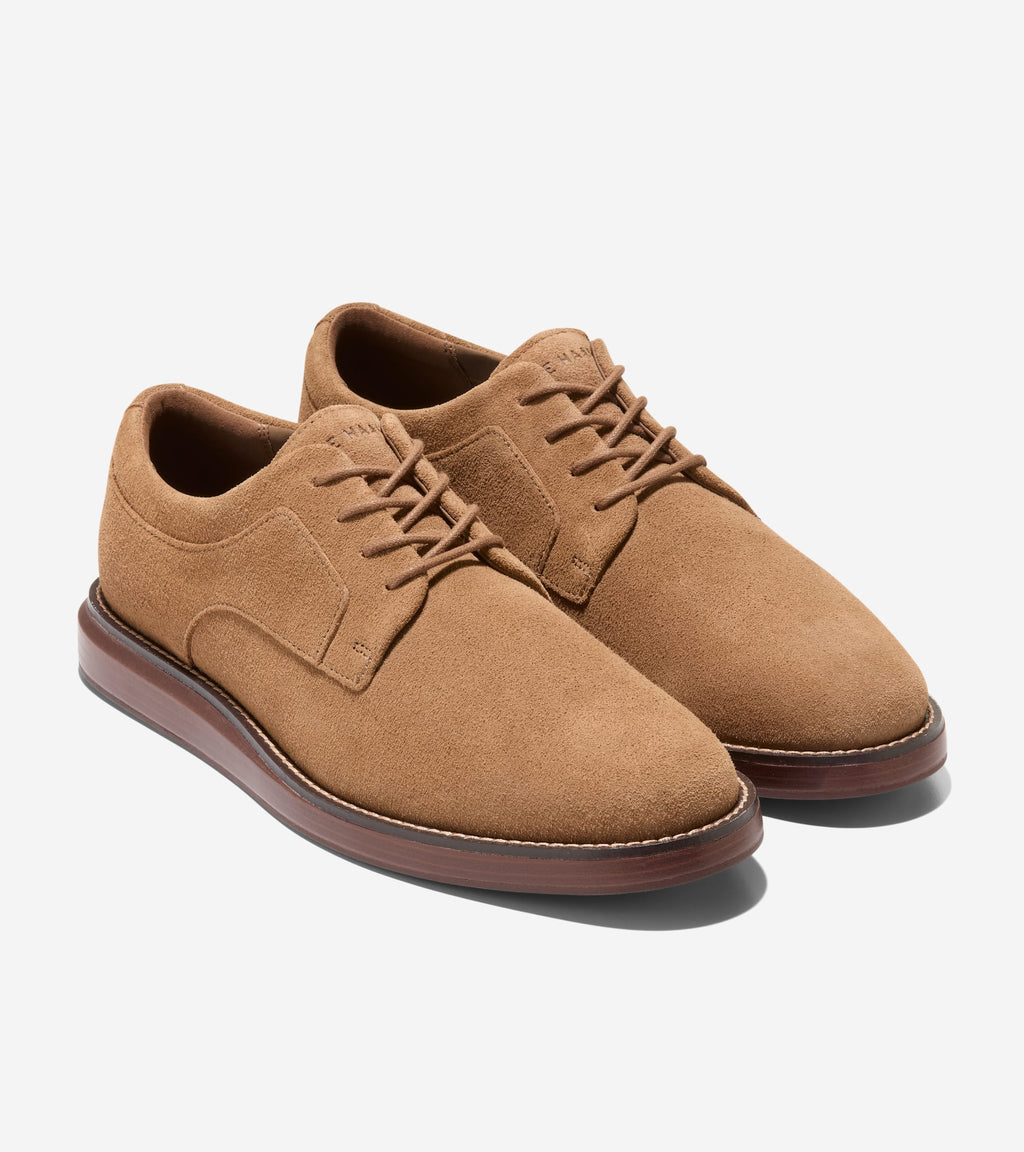 Men's Grand Neoclassic Plain Toe Oxfords-Toasted Coconut-Dark Natural