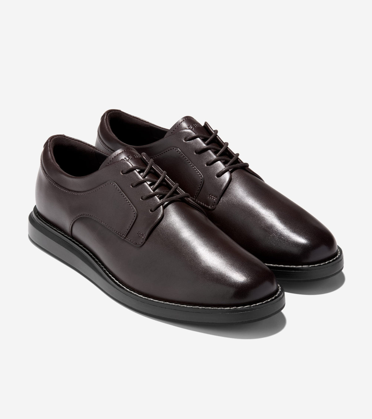 Men's Grand Neoclassic Plain Toe Oxfords-Dark Chocolate-Black