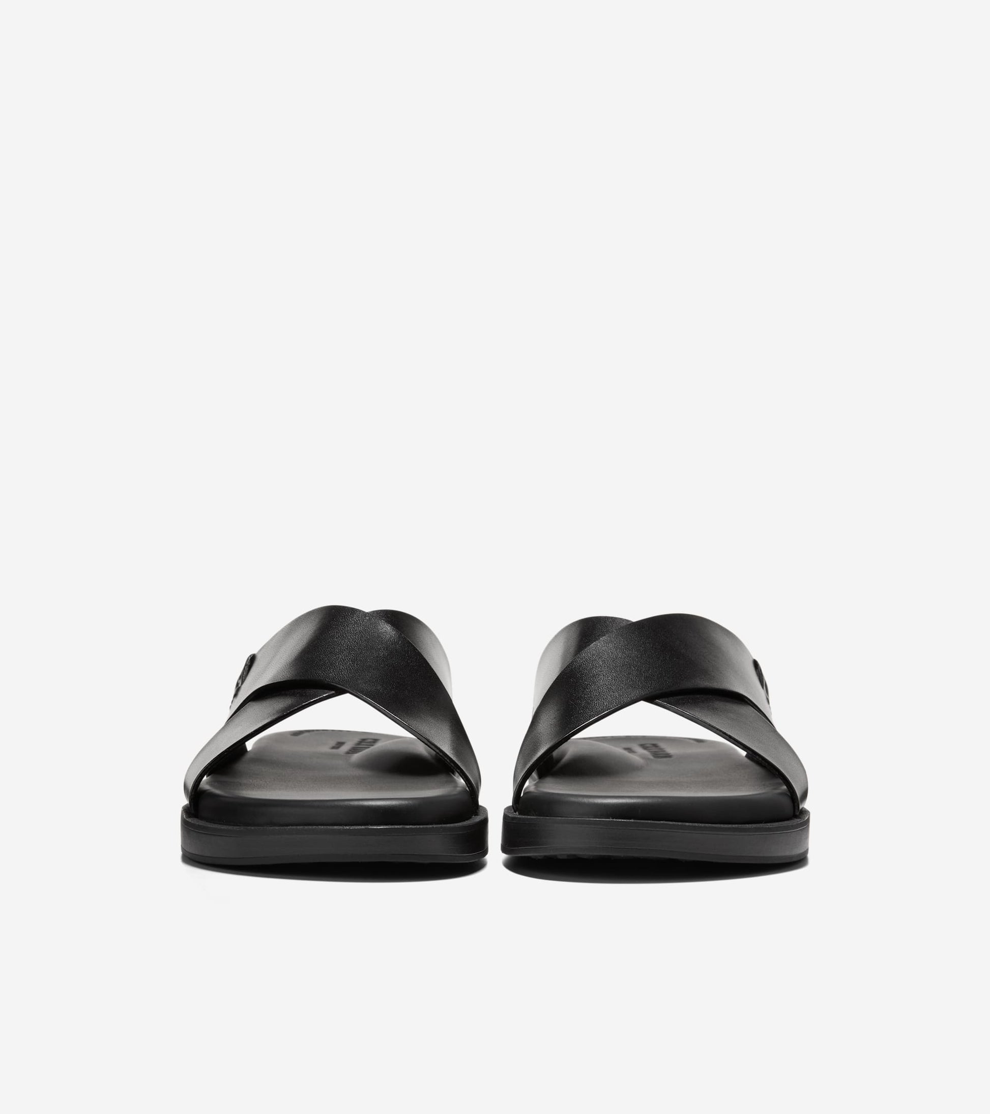 Men's Grand Neoclassic Cross Strap Sandals-Black