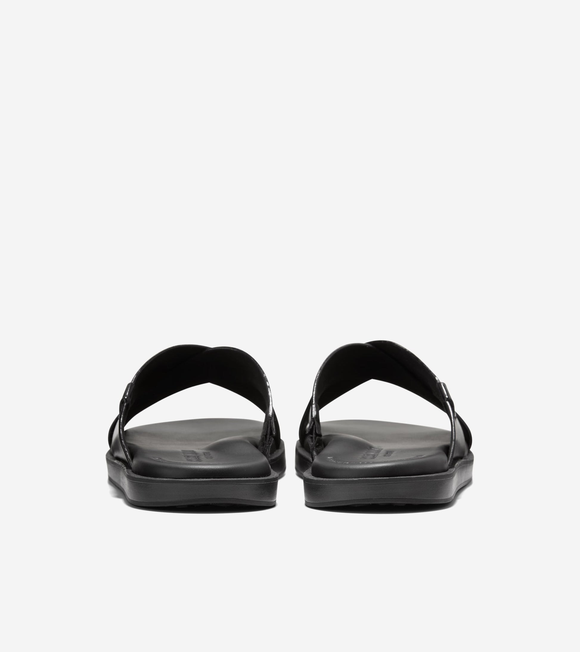 Men's Grand Neoclassic Cross Strap Sandals-Black