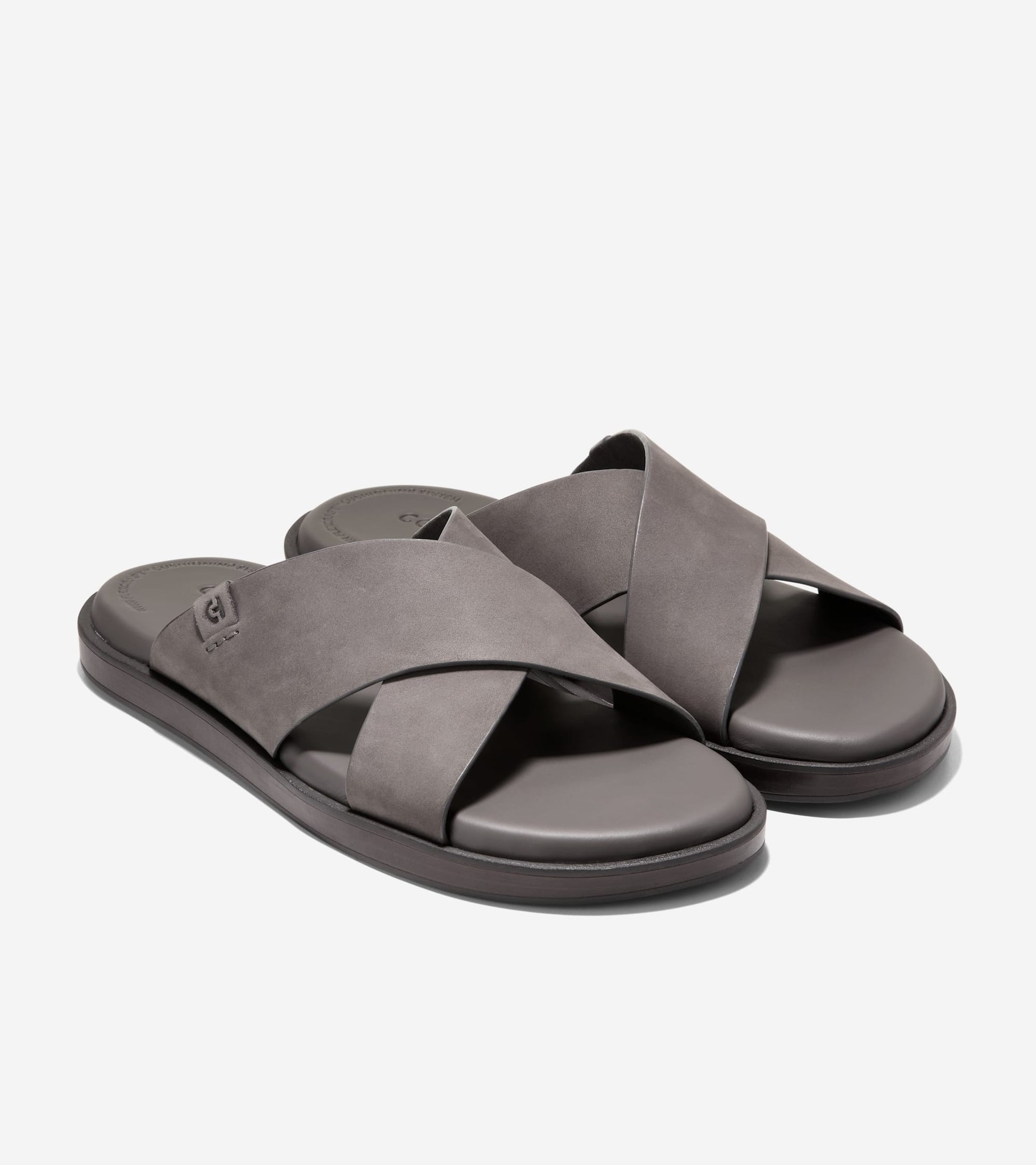 Men's Grand Neoclassic Cross Strap Sandals-Castlerock-Dark Natural