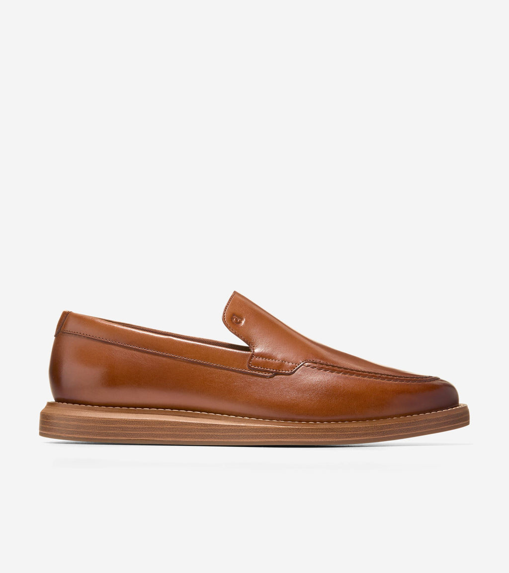 Men's Grand Neoclassic Venetian Loafers-British Tan-Dark Natural