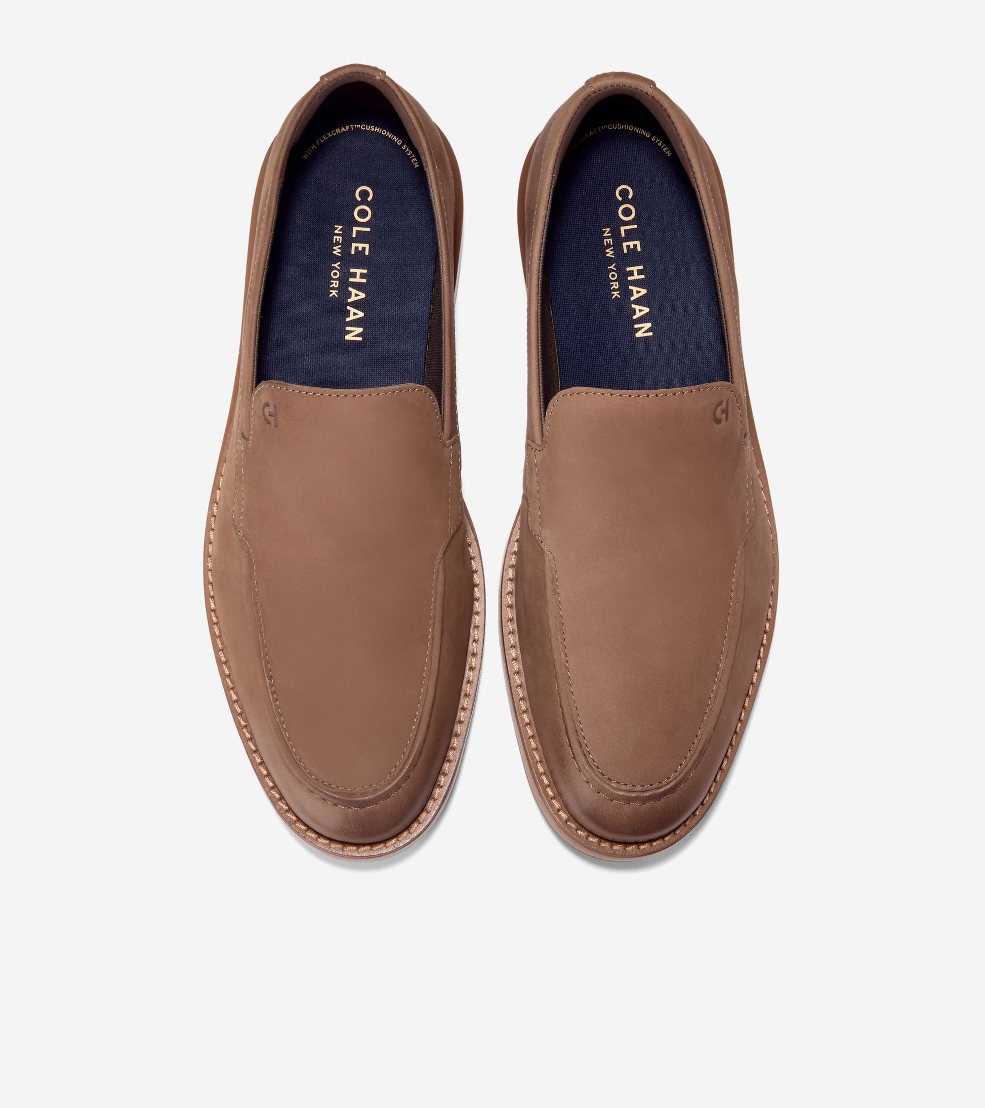 Men's Grand Neoclassic Venetian Loafers-Light Whiskey-Dark Natural