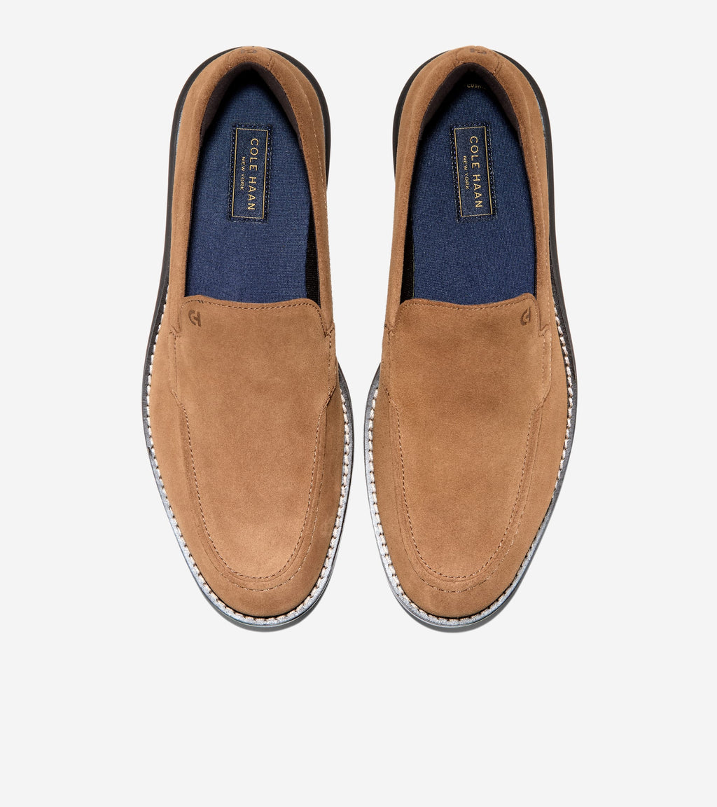 Men's Grand Neoclassic Venetian Loafers-Spiced Brown-Dark Brown