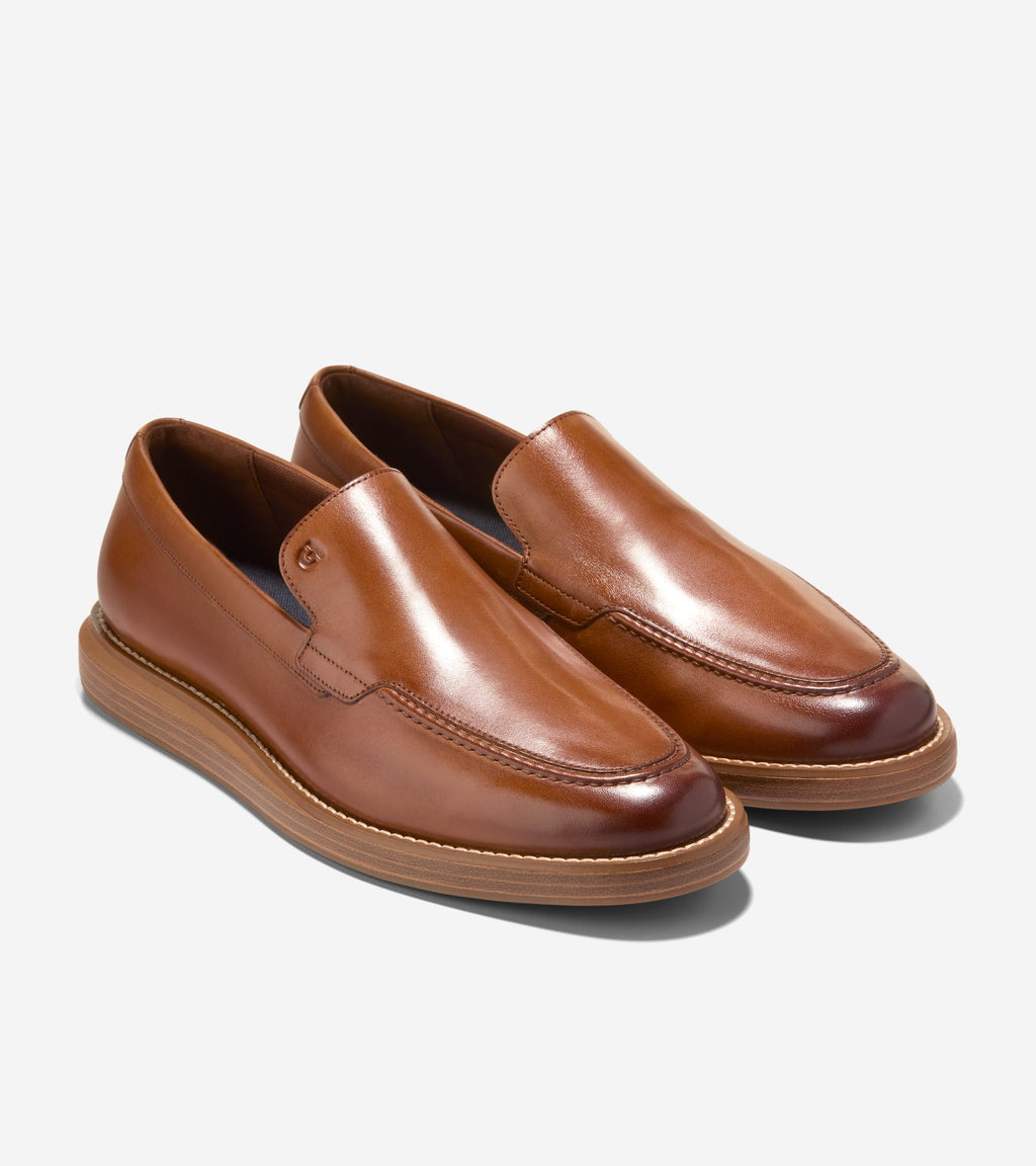 Men's Grand Neoclassic Venetian Loafers-British Tan-Dark Natural