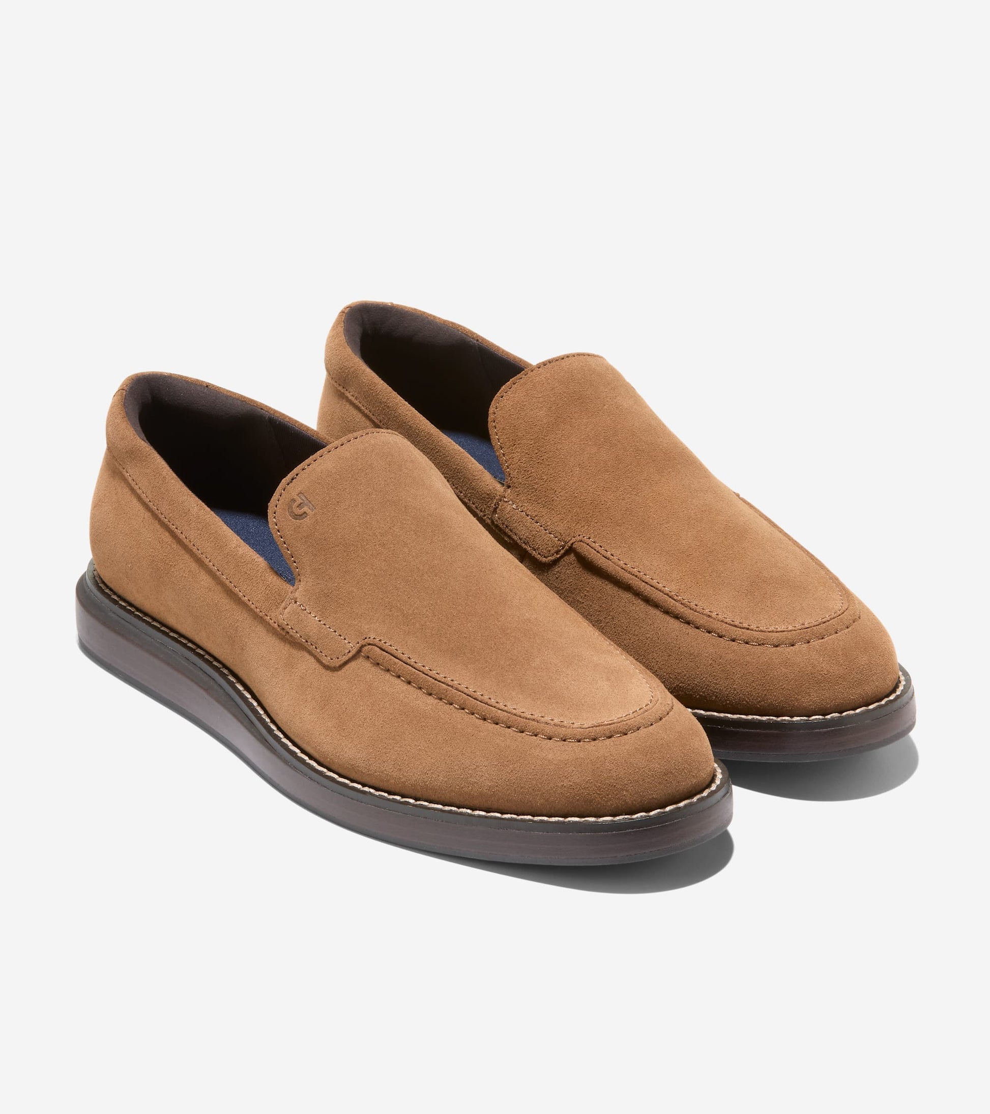 Men's Grand Neoclassic Venetian Loafers-Spiced Brown-Dark Brown