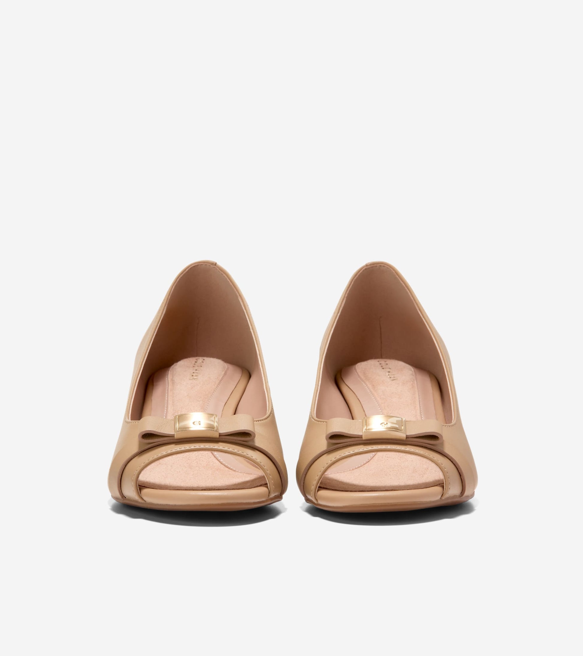 Women's Go-To Malta Peep Toe Bow Wedges-Tuscan Sand
