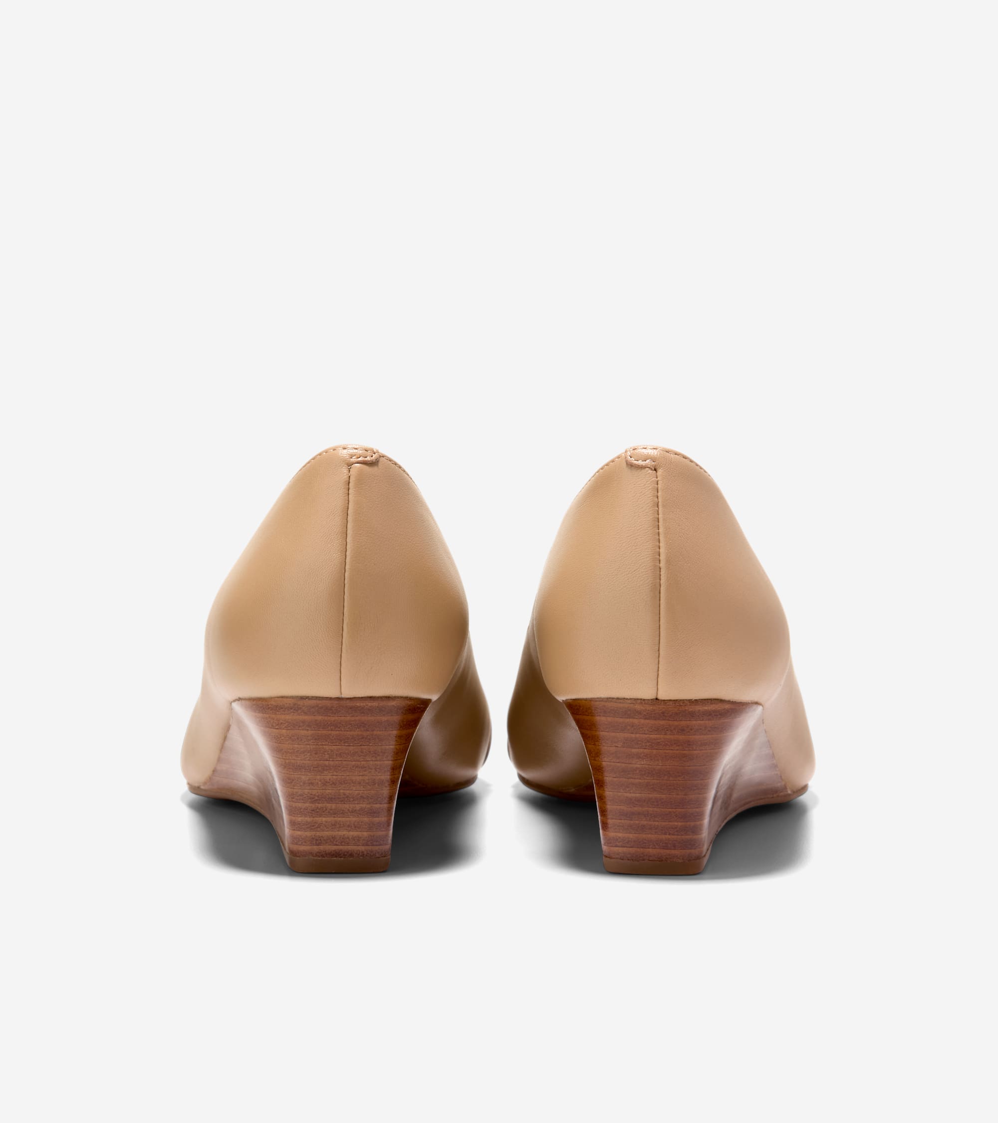 Women's Go-To Malta Peep Toe Bow Wedges in Beige | Cole Haan