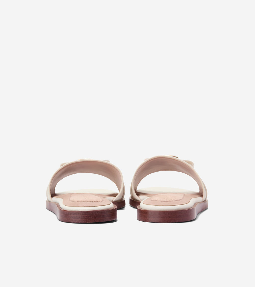 Women's Go-To Emalia Slide Bow Sandals-Powder Smooth-Croc Print