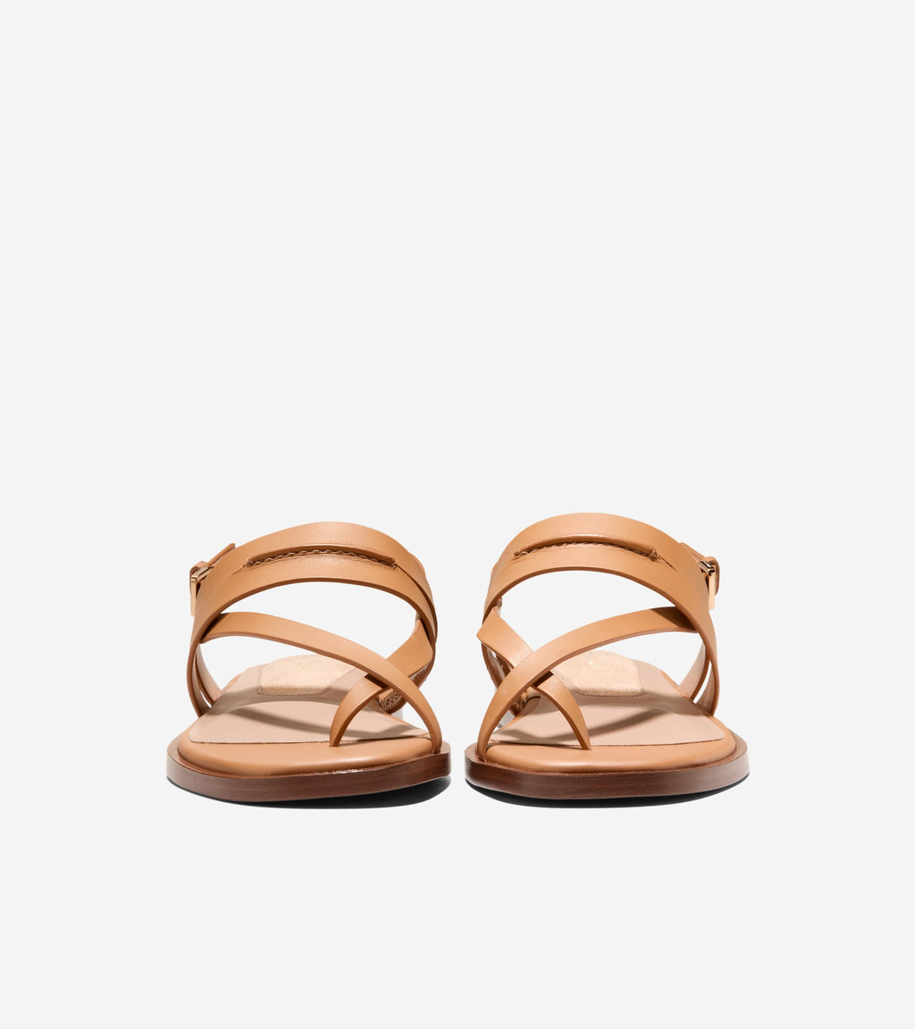 Women's Go-To Estella Flat Thong Sandals-Biscuit