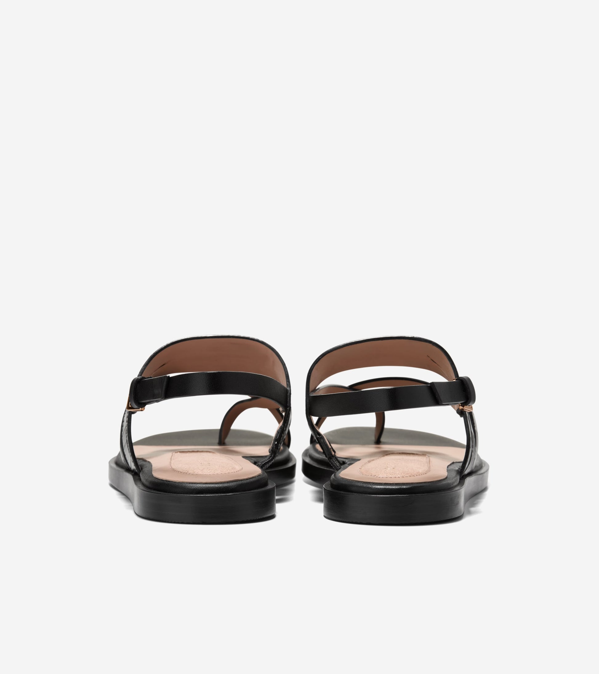 Women's Go-To Estella Flat Thong Sandals-Black Croc Print