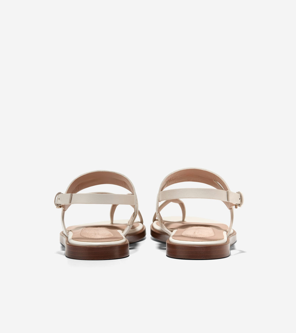 Women's Go-To Estella Flat Thong Sandals-Powder Croc Print