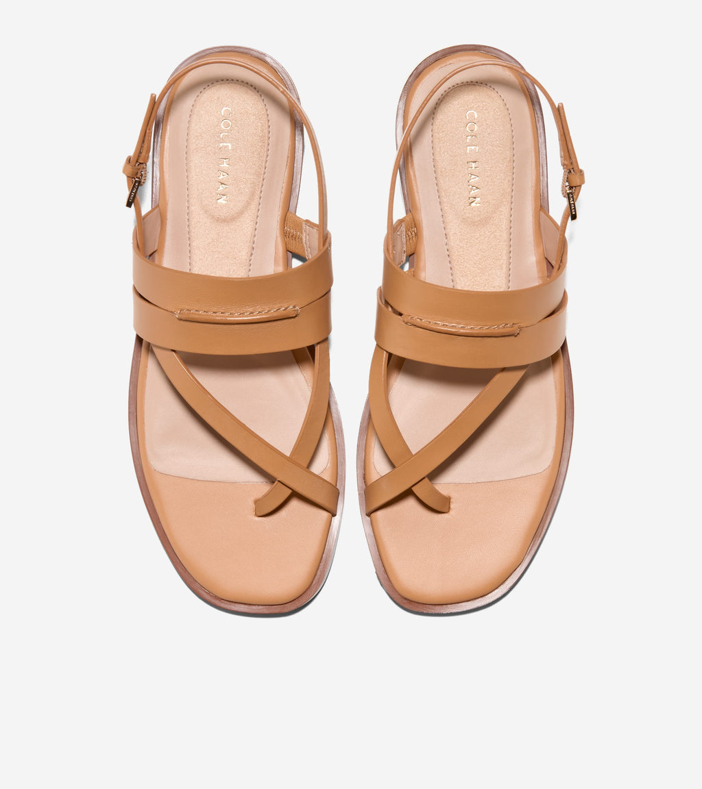 Women's Go-To Estella Flat Thong Sandals-Biscuit
