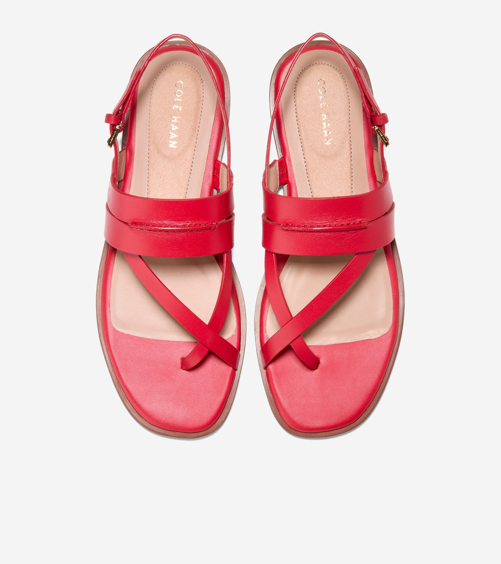Women's Go-To Estella Flat Thong Sandals-Salsa